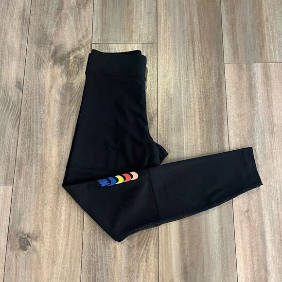 Nike Black Athletic‎ Workout Leggings Women Medium - Picture 1 of 5
